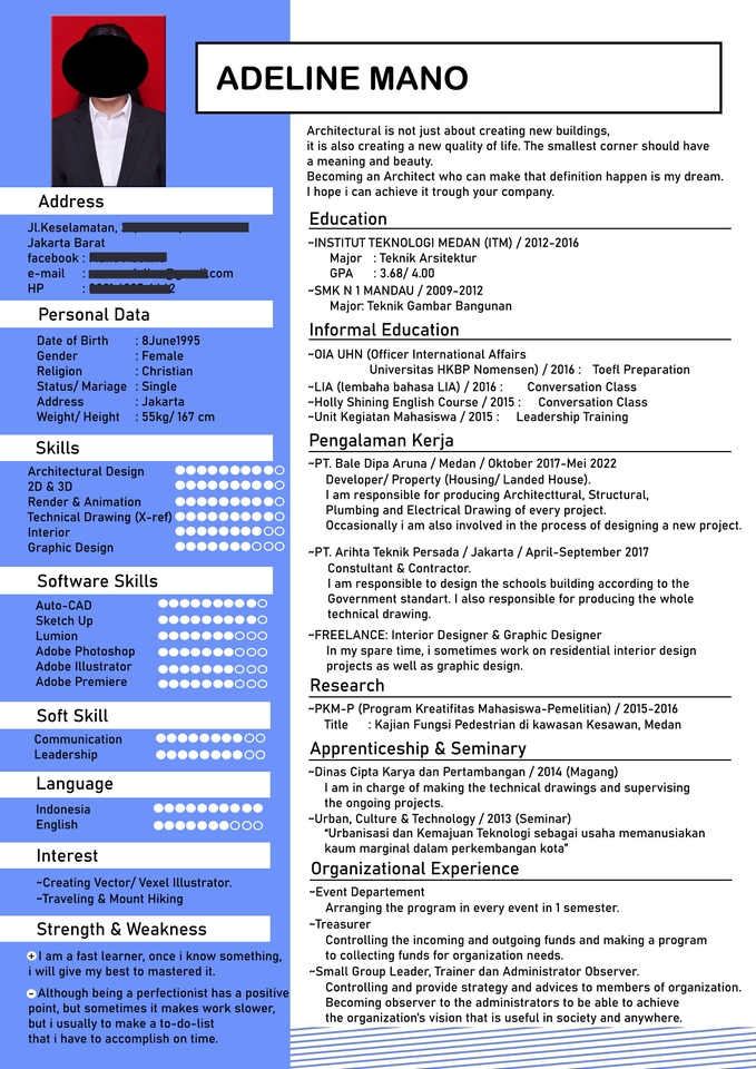 Portfolio & Resume - Desain CV Bagus - 2