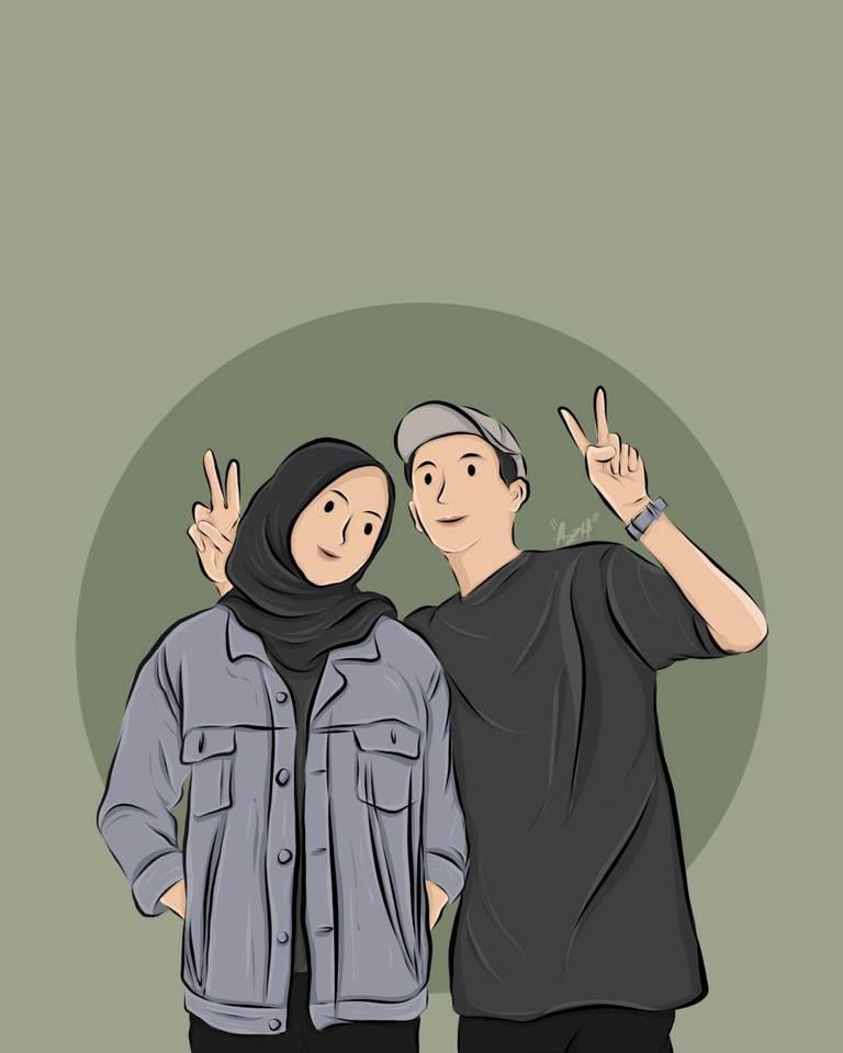 Gambar Potret - VECTOR ART MINIMALIST  - 4