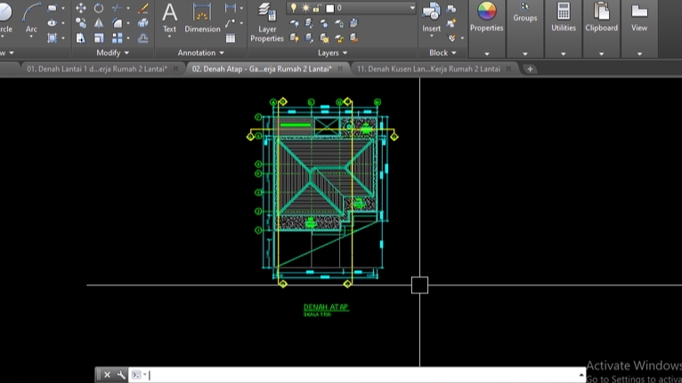 CAD Drawing - AUTOCAD 2D-1 Hari Jadi-Gambar Kerja-IMB-50.000/m2 (Nego)-Terima Design 3D SKETCHUP-Harga Disesuaikan - 5