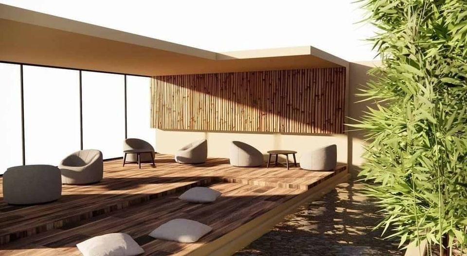 ออกแบบตกแต่งภายในบ้านพักอาศัย สไตล์โมเดิร์น บ้านเดี่ยว ชั้นเดียว