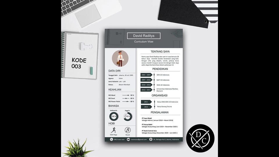 Portfolio & Resume - Desain CV/Resume Menarik Portofolio Professional ( 1x 24 jam ) - 4