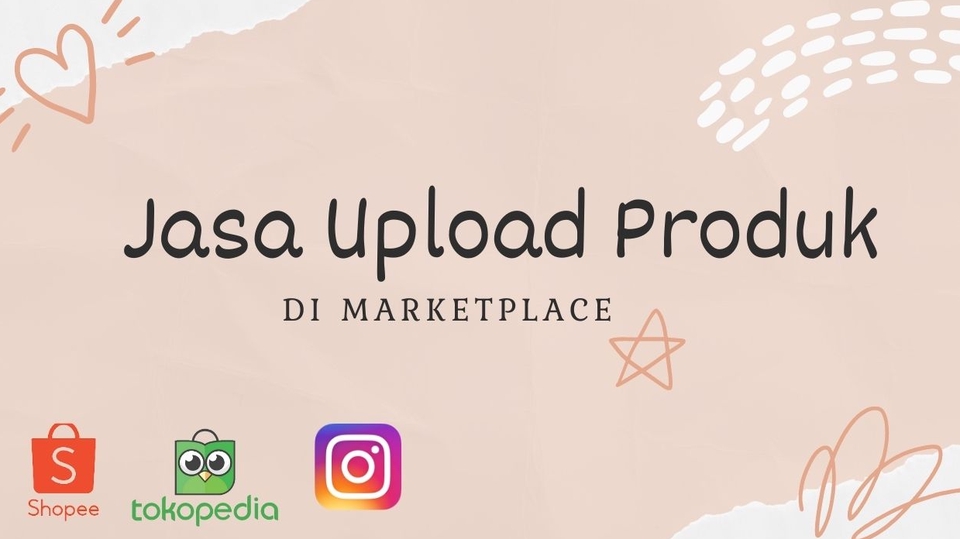 Jasa upload produk ke marketplace seperti Shopee, Tokopedia dan Bukalapak, update produk toko online, scrape data produk, upload massal produk.