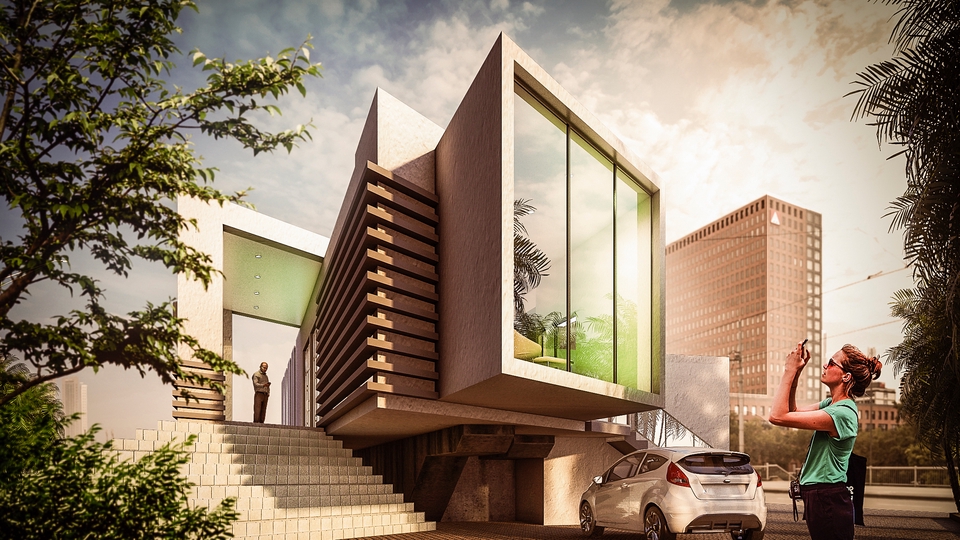 Desain 3D Arsitektur.