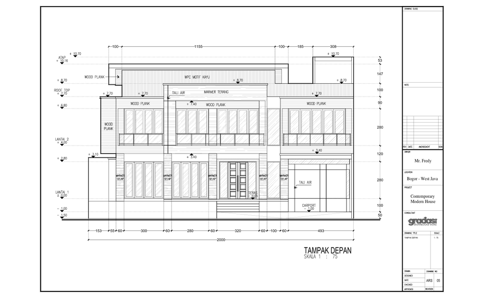 Jasa drafter arsitek autocad murah, gambar denah rumah minimalis modern.