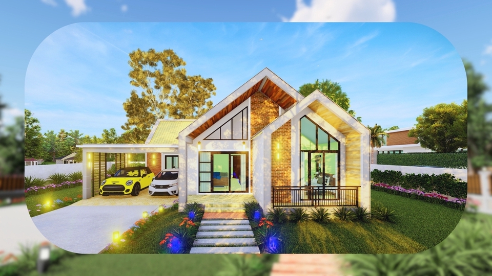 ออกแบบตกแต่งภายในและภายนอก - รับออกแบบเขียนแบบบ้านพักอาศัย อาคารพาณิชย์ โกดัง รีสอร์ท โรงแรม ทาวน์เฮ้าท์ - 12