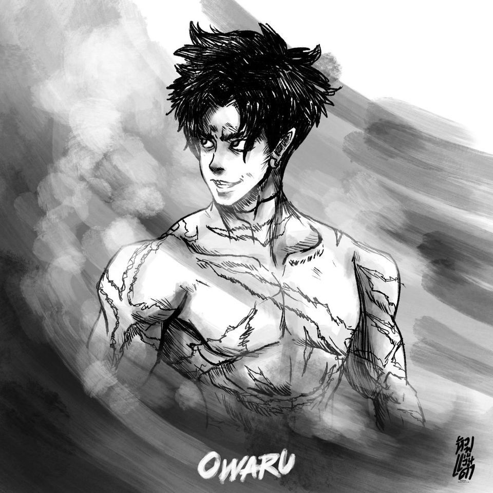 แฟนอาร์ตการ์ตูน ศิลปิน วาดภาพขาวดำ รับวาดแฟนอาร์ต