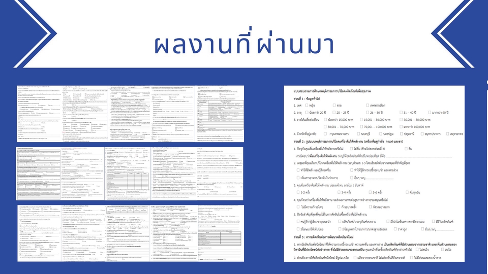 ทำแบบสอบถาม - รับออกแบบ&สร้างแบบสอบถาม - 2