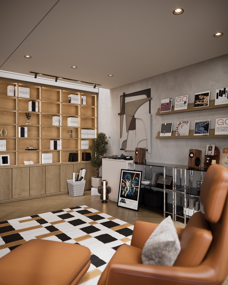 ทำภาพ 3D perspective Interior, แบบภายใน