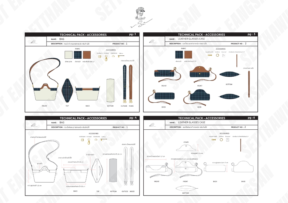 วาด/ออกแบบแพทเทิร์นเสื้อผ้า - รับออกแบบแฟชั่น ออกแบบชุด ออกแบบลายผ้า วาด&ดราฟ flat&tach pack  - 19