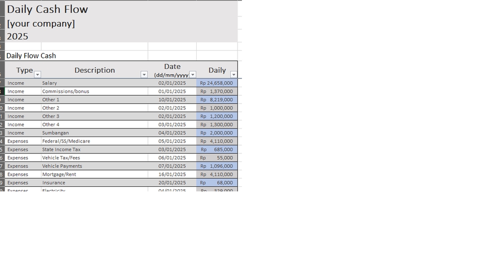 Jasa akuntansi freelance untuk menyusun laporan keuangan harian dengan rincian pendapatan dan pengeluaran perusahaan.