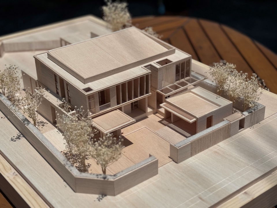 รับปั้นโมเดล 3D บ้าน อาคาร โมเดล 3 มิติ