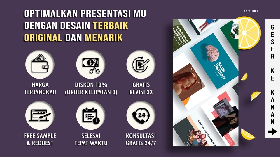 Presentasi - Desain Powerpoint (PPT) & Penulisan Materi / Rangkuman / Proposal / Company Profile - 1