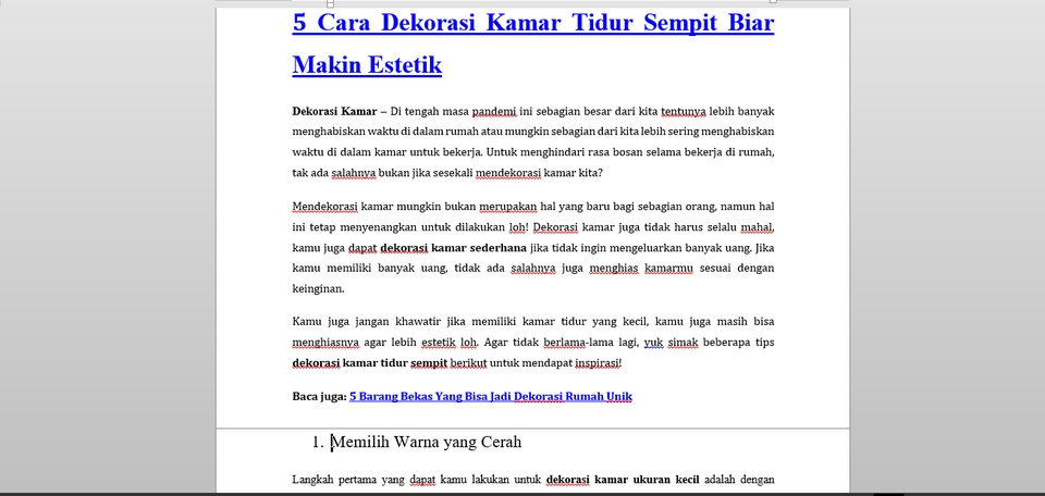 Penulisan Konten - SEO Content Writer - 5