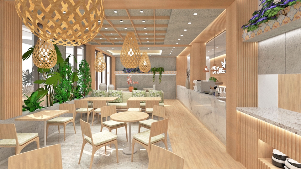 3D & Perspektif - Jasa desain interior 3D & gambar kerja area commercial dan tempat tinggal - 23