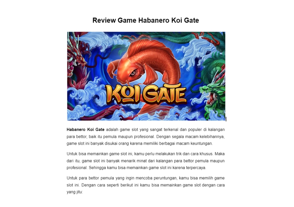 Penulisan Konten - Jasa Penulisan Artikel SEO Bahasa Indonesia Game Online | 100% Original | Murah & Berkualitas - 3