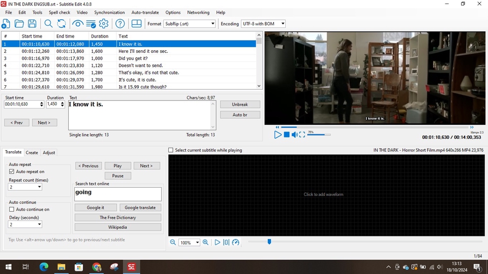 Jasa Pembuatan Subtitle Video dengan software subtitle untuk film dan video Anda.