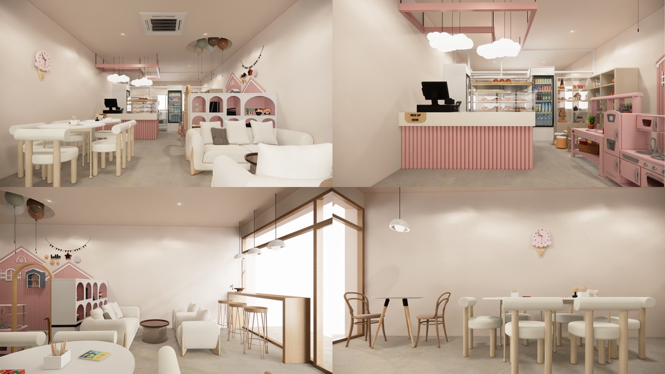 ออกแบบร้านค้า3d perspective รับทำภาพ3มิติสวยหรู ราคาถูก โมเดลบ้าน3มิติ บริการเขียนแบบ3d