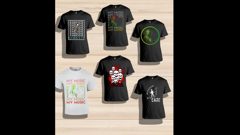 Desain Kaos & Motif - Jasa desain simple sablon kaos - 1