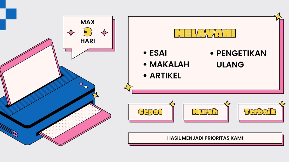 Pengetikan Umum - JASA KETIK, ESAI, PENGETIKAN ULANG, ARTIKEL, MAKALAH - 1