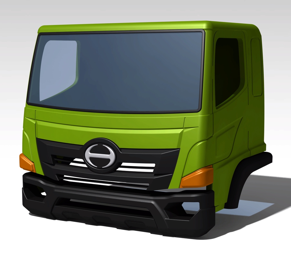 Jasa Desain Eksterior 3D Truk - Gambar 3D Truk untuk proyek desain eksterior.