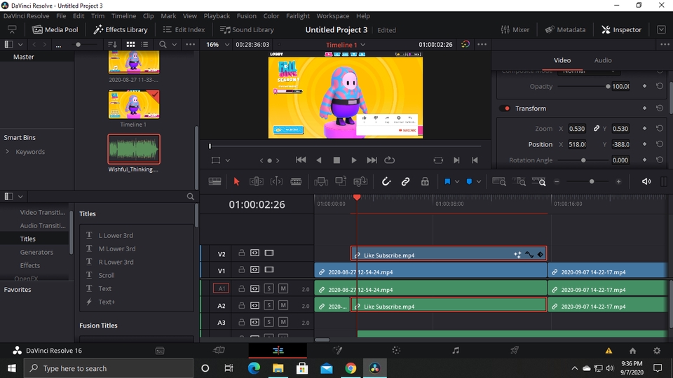 Video Editing - VIDEO EDITING (KONTEN YOUTUBE,GAMING VIDEO, STREAMING HIGHLIGHT, VLOG DLL) - 3