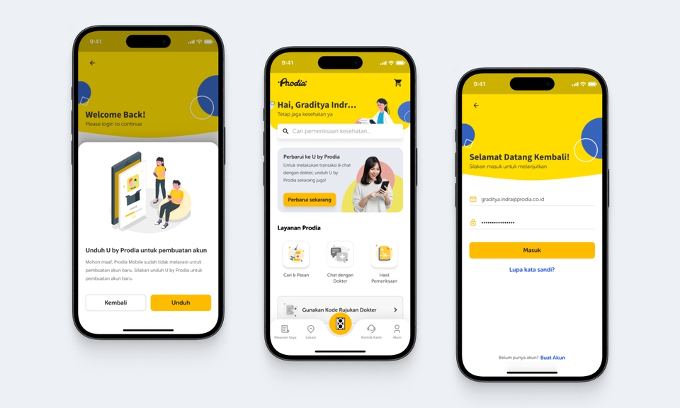 Contoh desain aplikasi mobile dengan ui ux desain minimalis modern untuk freelancer ui ux