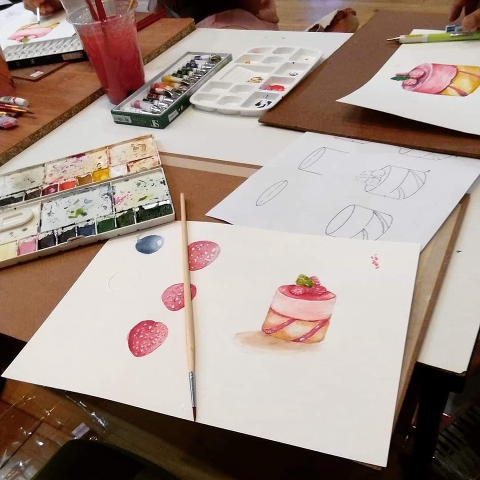วาดภาพประกอบ - วาดภาพเหมือน Drawing ภาพวาดสีน้ำ - 20