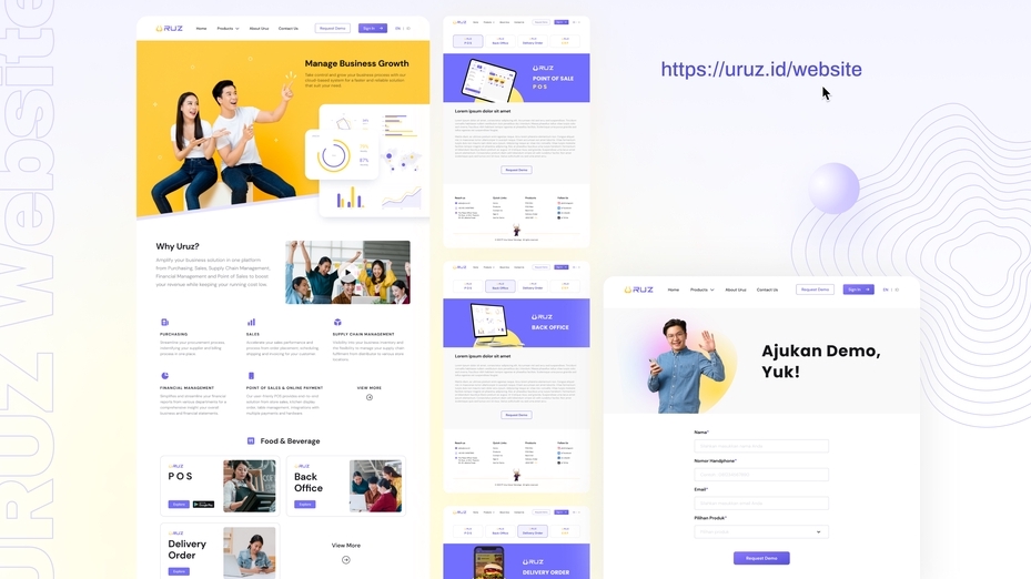 Profesional Desain UI/UX Untuk Mobile App, Website / Landing Page