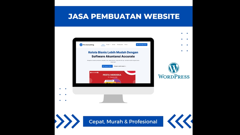 Web Development - Jasa Pembuatan Website WordPress Cepat, Murah & Profesional - 1