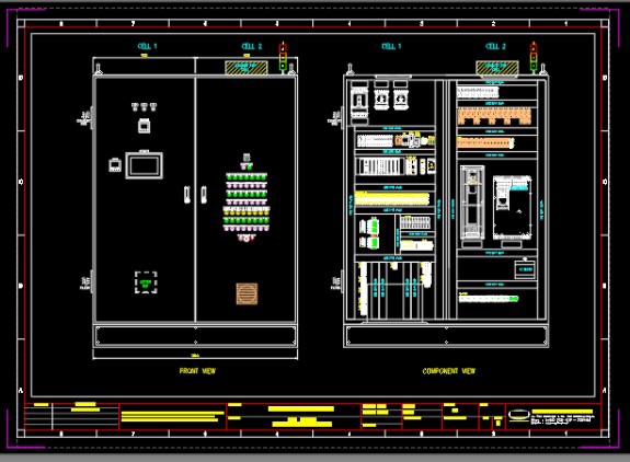 CAD Drawing - Desain Panel Lisrik - 4