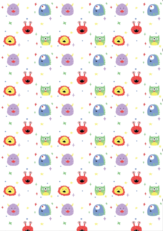 Desain Kaos & Motif - Desain Motif Kain Ilustrasi Anak Lucu - 7