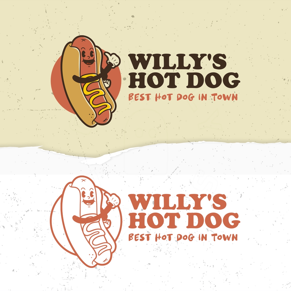 Logo - Desain Mascot Retro Logo Untuk Usaha Anda - 3