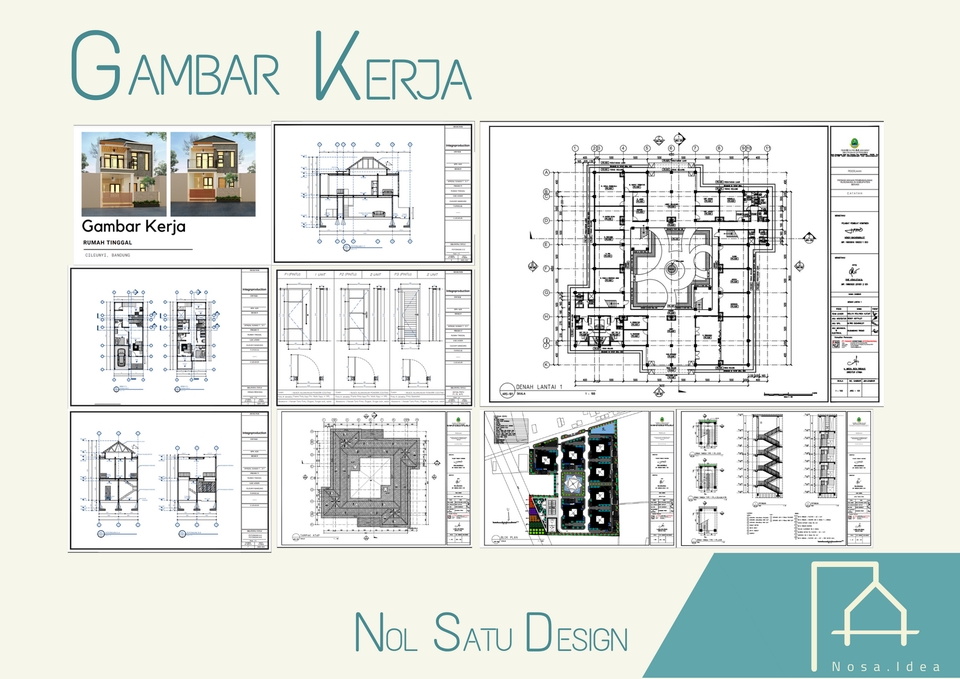 CAD Drawing - Jasa Desain Rumah Tinggal/Bangunan,Drafter,3D,RAB,Animasi - 4