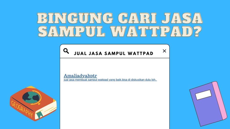 Banner Online - desain sampul wattpad - 1
