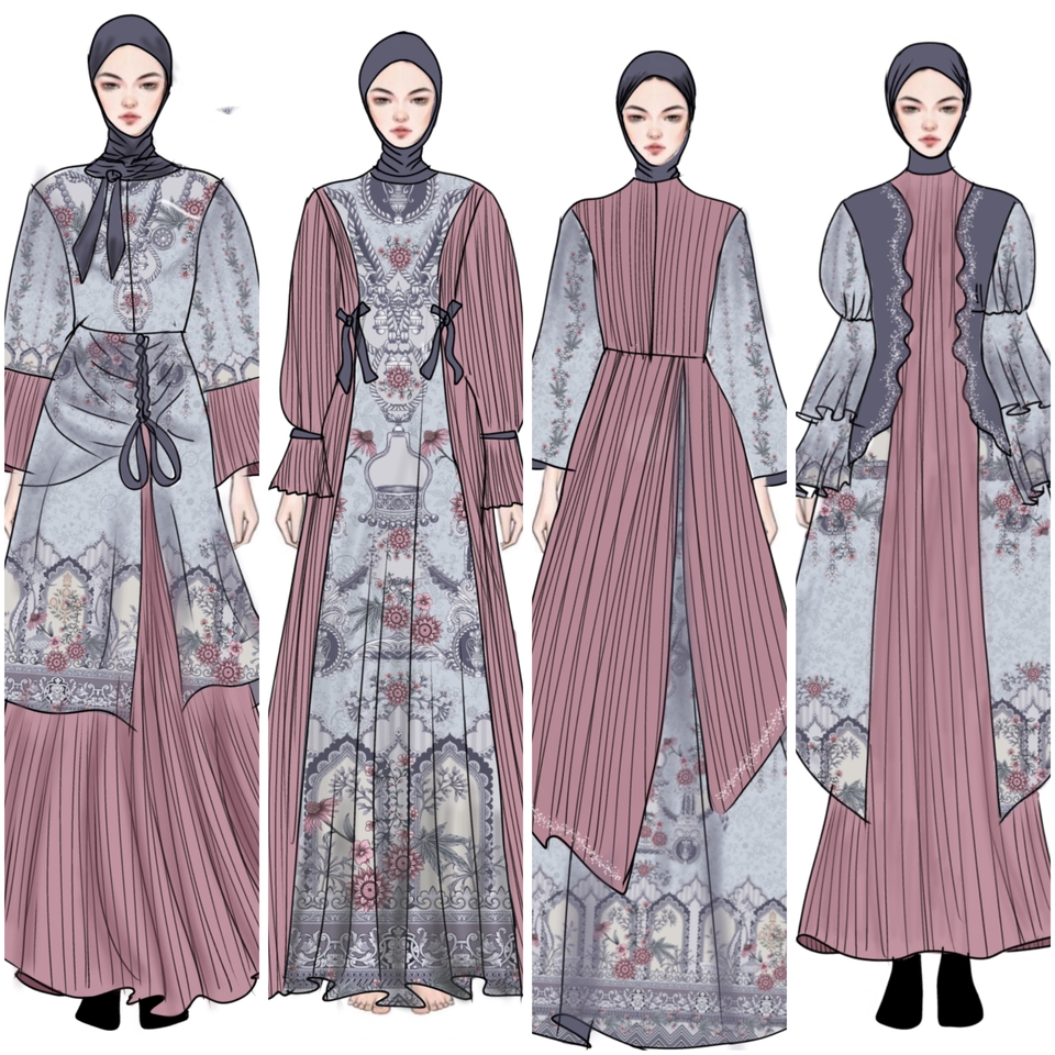 Desain Kaos & Motif - Design Busana Ilustrasi - 5