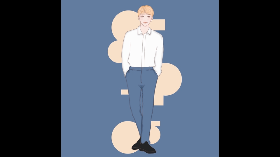 วาดภาพเหมือน Portrait - วาดรูปสไตร์เกาหลี - 3