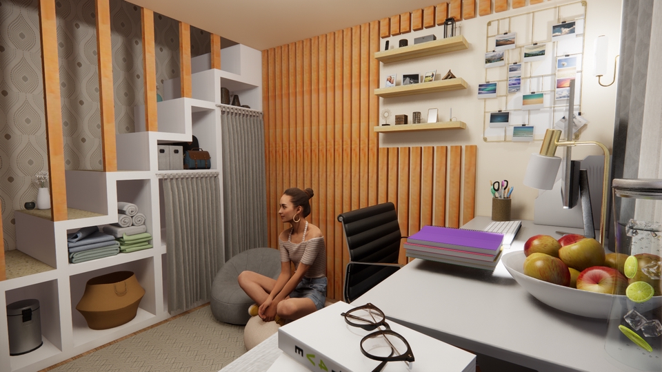 3D & Perspektif - Jasa Design 3D interior (Rumah Tinggal, Caffe, Office, dll) - 16