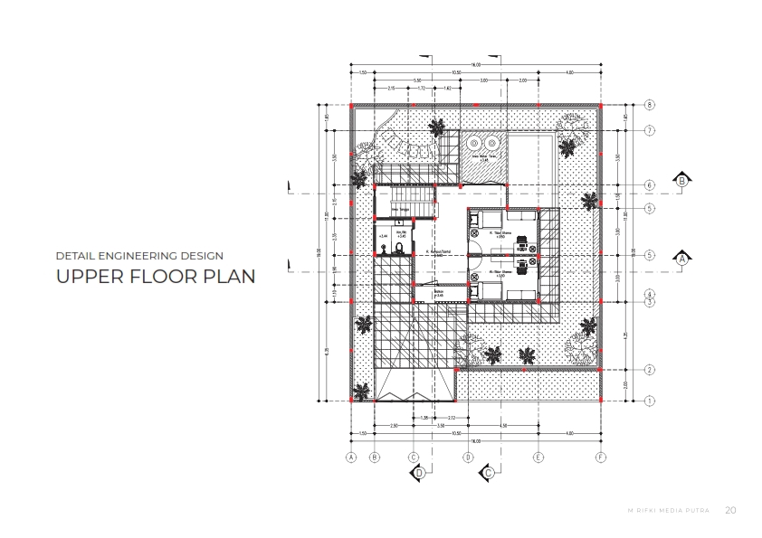 Jasa drafter autocad murah, gambar denah lantai atas bangunan, desain arsitektur, drafter freelance