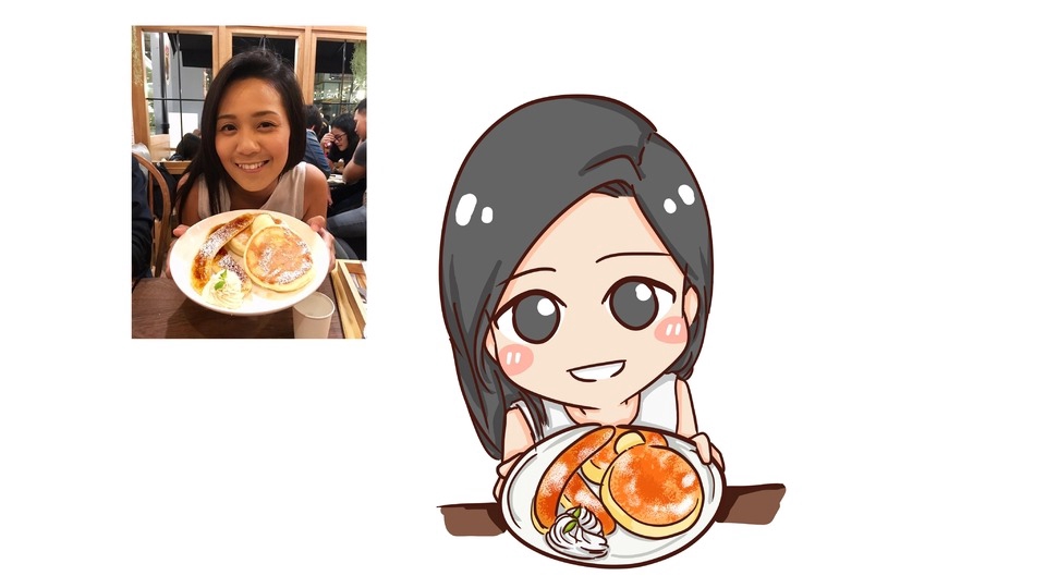 วาดภาพการ์ตูน - วาดการ์ตูนสไตล์น่ารักจากภาพถ่าย/วาดการ์ตูนFANART - 4