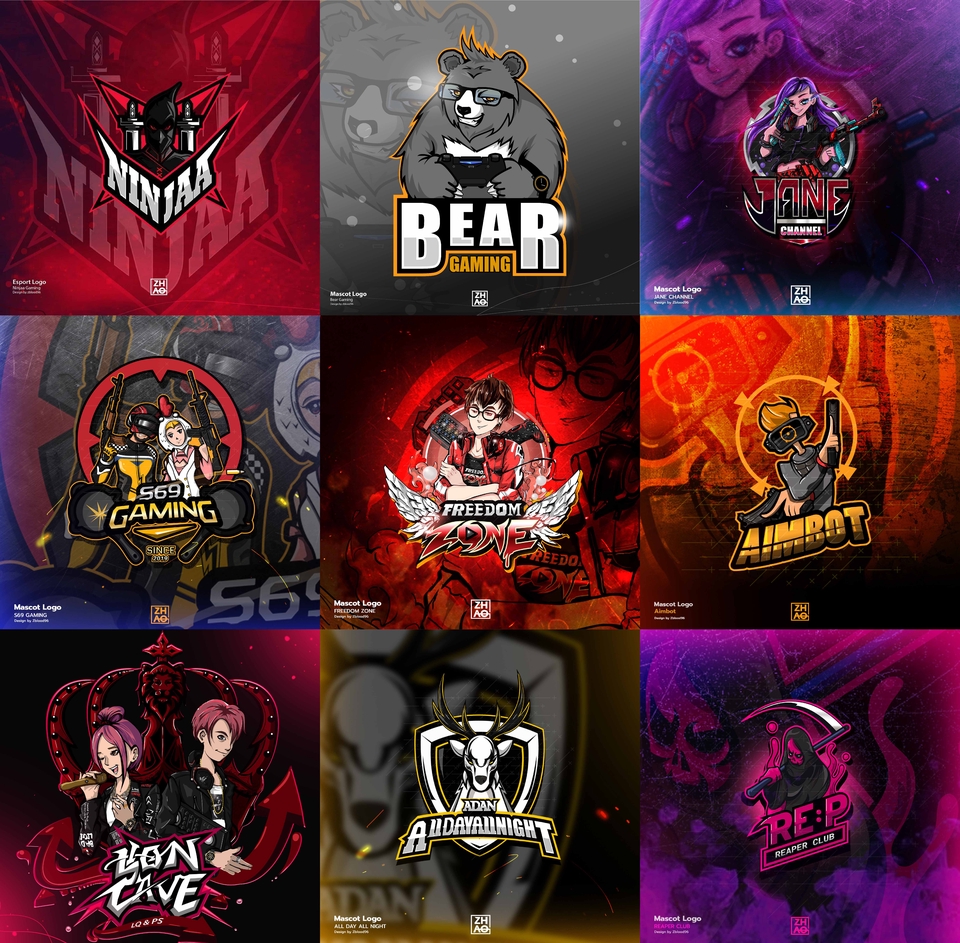 ออกแบบ LOGO สำหรับ Youtuber,Twitch,Facebook,E-sport,ทีม ออกแบบ Logo สำหรับ Youtuber,Twitch,Facebook,E-Sport,ทีม