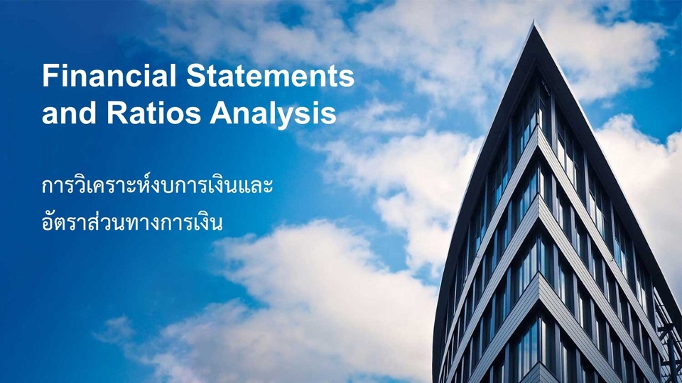 วางแผนการเงิน - การวิเคราะห์งบการเงินและอัตราส่วนทางการเงิน - 1