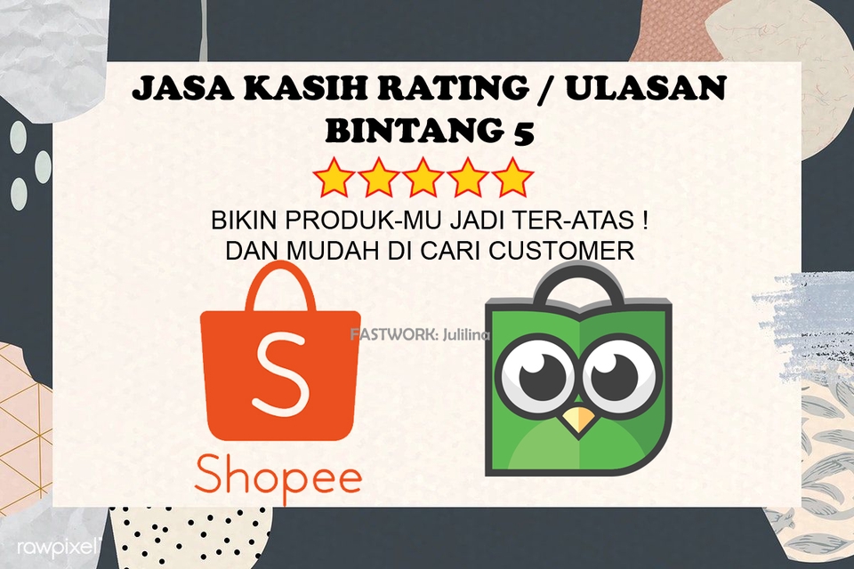 Memberi Review - Review Ulasan Rating Bintang 5 Positif Marketplace Online Shop Tokopedia Shopee - 5