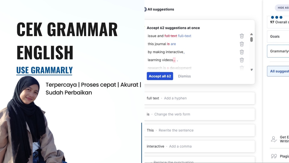 Proofreading - Cek Grammar Grammarly English Proses Cepat Akurat - 1