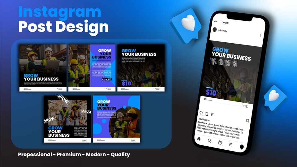 Banner Online - Desain Profesional dan Modern Post Instagram - 1