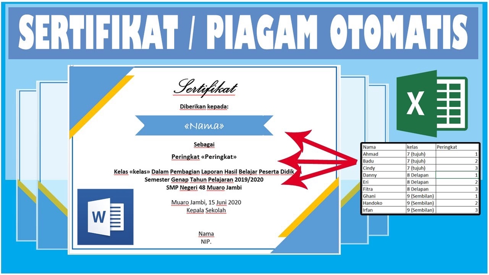 Entri Data - jasa entry data microsoft excel dan pembuatan sertifikat otomatis lewat google form sehari jadi - 5