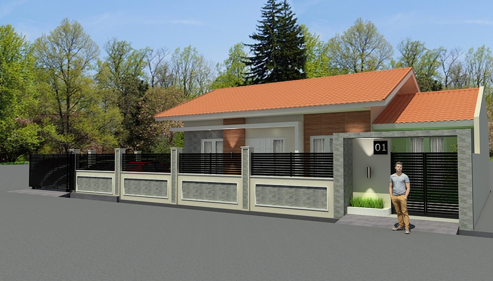 3D & Perspektif - Jasa Desain Denah + 3D Exterior Rumah - 14