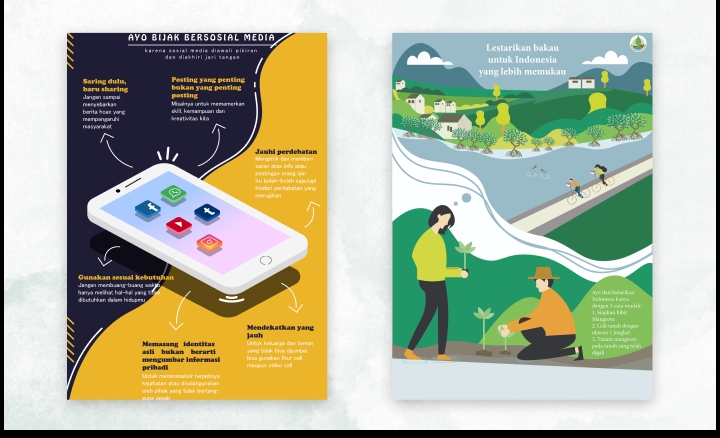 Banner Online - POSTER A4 ILUSTRASI HIGH QUALITY - 3