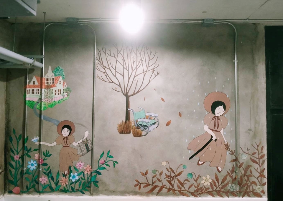 วาดภาพประกอบนิทานภาพวาดเด็กน่ารัก บ้านต้นไม้ รับวาดภาพดิจิตอลเพ้นท์