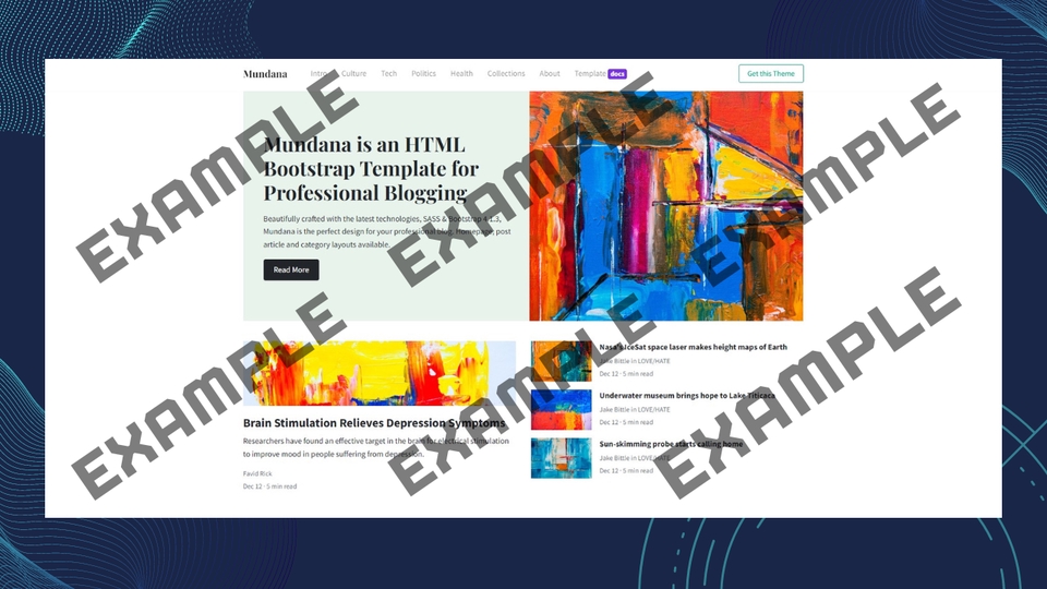 รับทำเว็บไซต์สวยทันสมัย Bootstrap Template ใช้งานง่าย