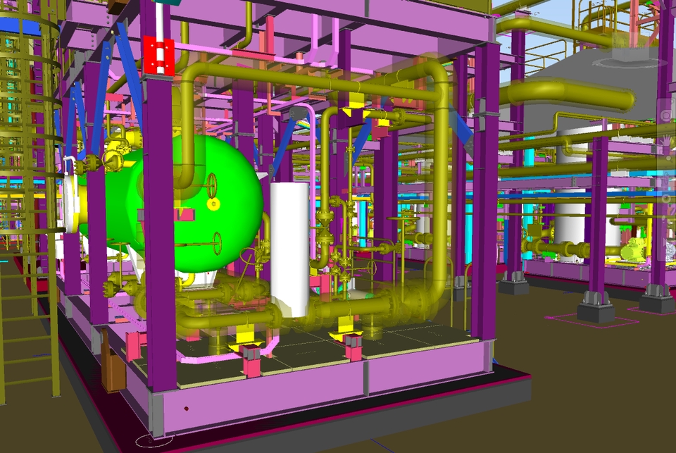 เขียนแบบวิศวกรรมและออกแบบโครงสร้าง - ออกแบบ เขียนแบบ 2D 3D งานระบบท่อ Oil&Gas - 2